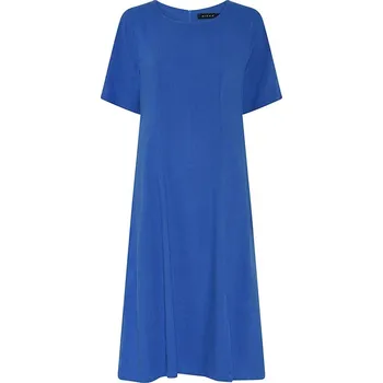 Dámské šaty Lněné šaty Micha 114 978 modré Velikost: 46