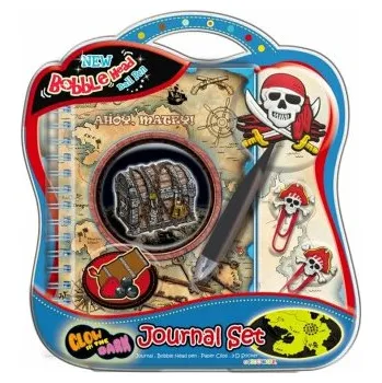 Kancelářské potřeby Sada Diář svítící ve tmě - Piráti
