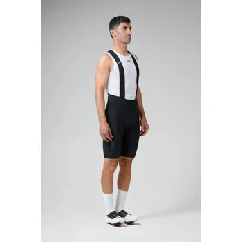 Cyklistické kalhoty GOBIK Cyklistické kalhoty krátké s laclem - MATT COMPACT 2.0 - černá