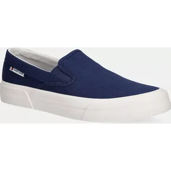 Pánské tenisky Tenisky Tommy Jeans SLIP ON CANVAS COLOR tmavomodrá barva, EM0EM01544 59X, EUR 45