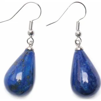 Náušnice Lapis Lazuli náušnice ve tvaru kapek délka cca 4 cm