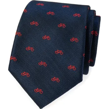 Kravata Avantgard Kravata LUX, 561-81165, Modrá / vzor cyklistika
