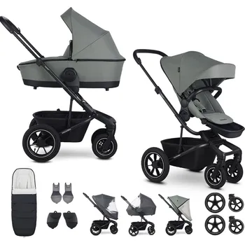 Kočárek EASYWALKER Cenově zvýhodněný Set XXL kočárek kombinovaný Harvey5 Air Agave Green s příslušenstvím