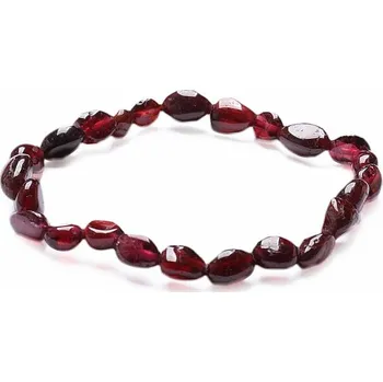 Náramek Granát náramek z nugetek obvod cca 16 až 21 cm