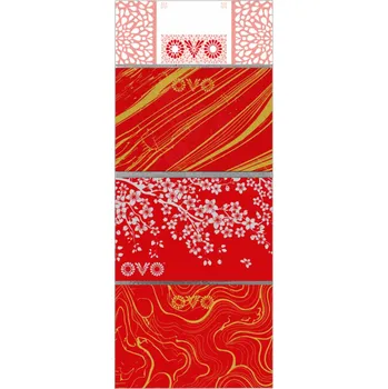 Velikonoční dekorace Košilky na vajíčka OVO ČERVENÉ smršťovací