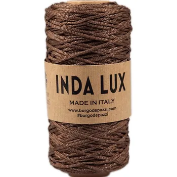 Příze Borgo de Pazzi Inda lux 27 Hnědá (Špagátová příze Inda lux 27 Marrone)