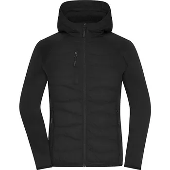 Dámský bomber James&amp;Nicholson Dámská hybridní bunda JN1329 Black-Black XXL