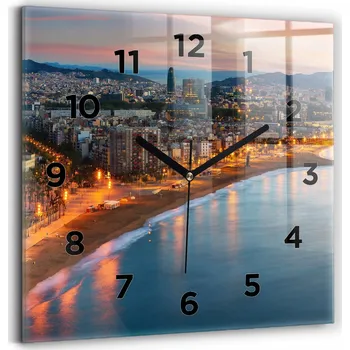 Hodiny Nástěnné hodiny Wallfluent černé 30 cm