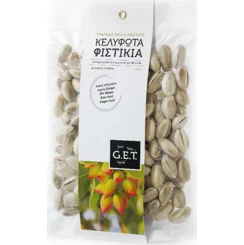 Sušené ovoce G.E.T. - Greek Exquisite Tastes Raw sušené nesolené pistácie 160gr G.E.T.