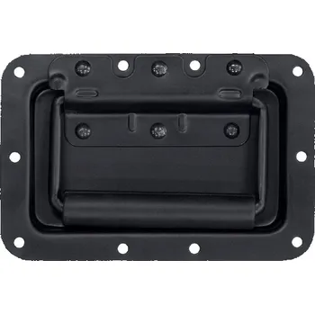 Ucho kovové sklapovací černé