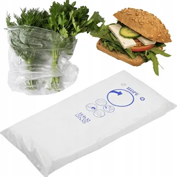 Sáček na potraviny SÁČKY NA SVAČINU 14x4x35 cm a 22x35 cm, 8000 ks