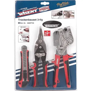 Sada nářadí Wisent Sada pro suchou výstavbu, 3 ks&nbsp;1312191