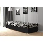 Nabytekmorava Válenda Jana s úložným prostorem 80x200 cm Barva: černá