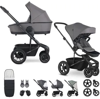 Kočárek EASYWALKER Cenově zvýhodněný Set XXL kočárek kombinovaný Harvey5 Air Pebble Grey s příslušenstvím