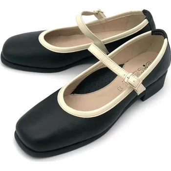 Dámské lodičky DFC RELAX Dámské kožené lodičky E-3619-11 Relax DFC černá Barva: černobéžová, Velikost: 38