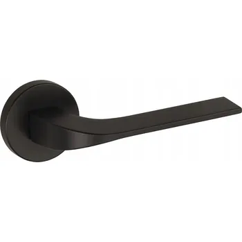 Dveřní kování GAMET, Klika DH18, Vidaro, Basic Line, štít kulatý, černá super matná