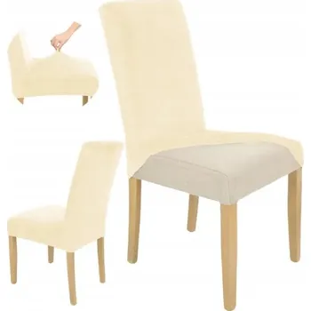 Potah na židli Béžový potah na židli