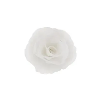 Jedlá dekorace na dort Dekorace oplatková - Růže malá 30 mm, bílá, 3 ks