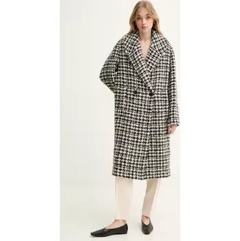 Dámský kabát Kabát s příměsí vlny IRO WP137WYRA černá 99A, vel. 38