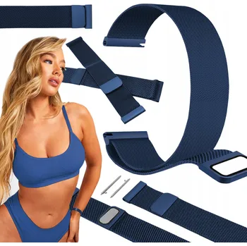 Řemínek na hodinky Řemínek pro Xiaomi Watch S1 Active GPS, tmavě modrý řemínek 22mm s teleskopy