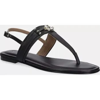 Dámské sandále Kožené sandály BOSS Emberlyn dámské, černá barva, 50542316 50542316.001 99X, EUR 36