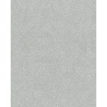 Tapeta Šedá tapeta s geometrickým reliéfem – vinylová, na vliesovém podkladu, vzor kosočtverce