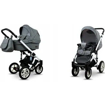 Kočárek Dětský kočárek 2v1 BabyLux Sky Lark - kombinovaný kočárek s hlubokou korbou a sportovní sedačkou