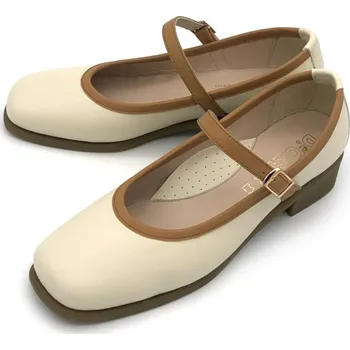 Dámské lodičky DFC RELAX Dámské kožené lodičky E-3619-11 Relax DFC krémová Barva: crema, Velikost: 40