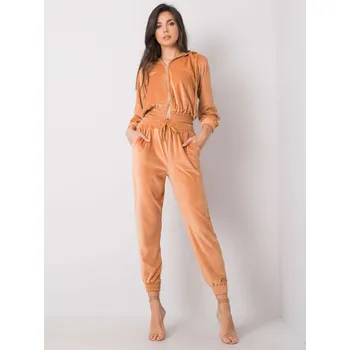 Camel dámská sametová tepláková souprava EM-KMPL-MC8917.90P-camel Velikost: M/L