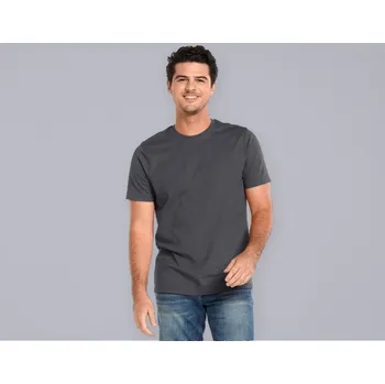 e.s. Tričko cotton, slim fit velikost XS antracit Strauss Pracovní oblečení