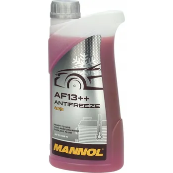 Nemrznoucí směs do chladiče MANNOL AF13++ 1L. FIALOVÁ CHLADICÍ KAPALINA PŘIPRAVENÁ K POUŽITÍ