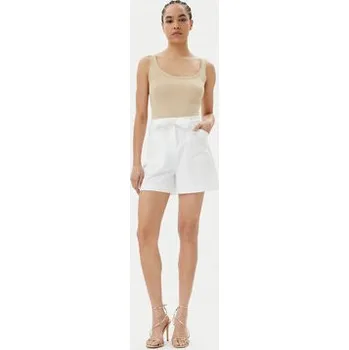 Guess Šortky z materiálu W5GD0I WH9Y2 Bílá Loose Fit XS