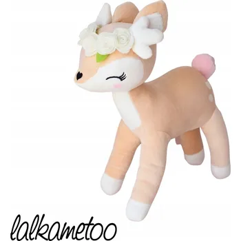 plyšák Plyšová srnka s věnečkem Ecru | Melootka