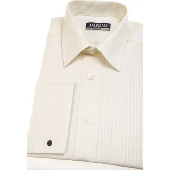 Pánská košile Avantgard Pánská košile KLASIK s dvojitými manžetami na manžetové knoflíčky, 512-1103, Smetanová Velikost: 40/194