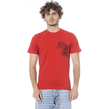 Pánské triko QXT63E JD060 Cavalli Class Barva: Červená, Velikost: L