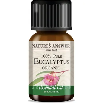 Aroma difuzér Nature's Answer Eucalyptus Essential Oil, esenciální olej, BIO, 15 ml
