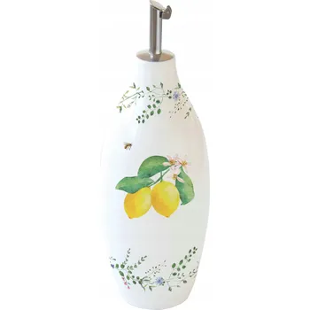 Nádoba na olej a ocet Porcelánová láhev na olej, ocet Maggi 300ml, citróny, retro boho, stylová