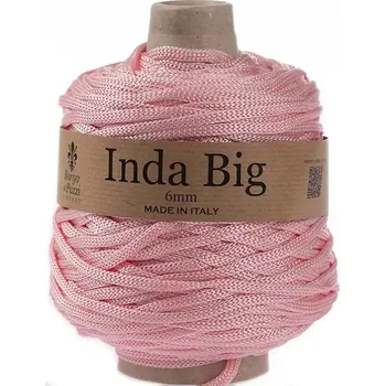 Příze Borgo de Pazzi Inda Big 28 Světle růžová (Špagátová příze Inda Big Světle růžová)