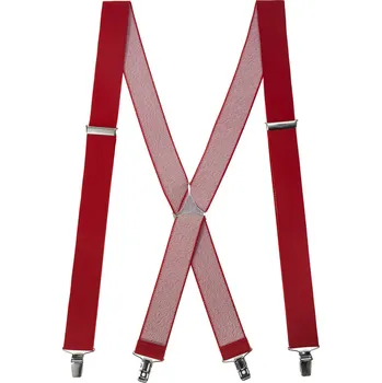 Kšandy Avantgard Šle X s kovovým středem a zapínáním na klipy - 35 mm, 871-1200, Červená, kovový střed