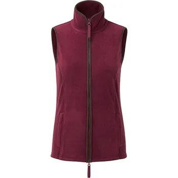 Dámská vesta Premier Workwear Artisan Dámská fleecová vesta PR804 Burgundy (ca. Pantone 209C)-Brown (ca. Pantone 4975C) L