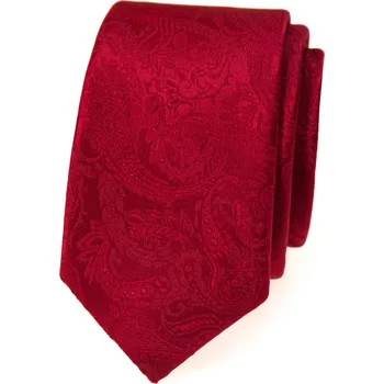 Kravata Avantgard Kravata SLIM LUX, 571-22345, Červená