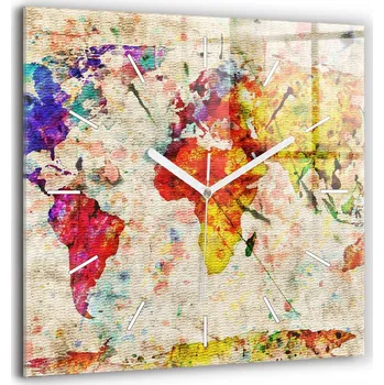 Hodiny Nástěnné hodiny Wallfluent hnědé 60 cm