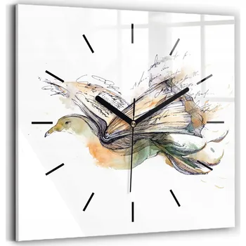 Hodiny Nástěnné hodiny Wallfluent oranžové 30 cm