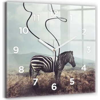 Hodiny Nástěnné hodiny Wallfluent hnědé 30 cm