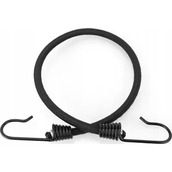 autokoberec GUMOVÉ POPRUHY ČERNÉ 40cm S HÁČKEM - PRUŽNÁ GUMA LANKO