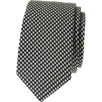 Kravata Avantgard Kravata SLIM LUX bavlněná, 571-51055, Černo-bílá