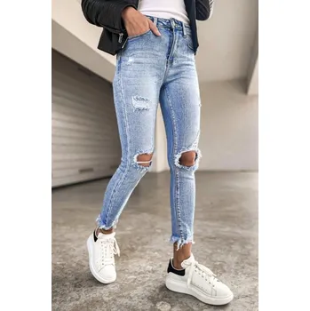Pánské džíny Jeans světle modré trhané Jeans: M/38