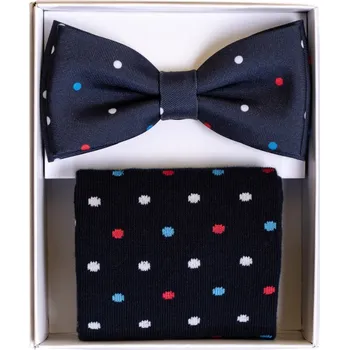 Avantgard Set motýlek a ponožky, 779-05016, Modrá s puntíkem Velikost: 39/42