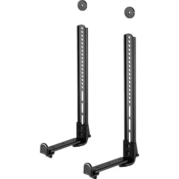 Televizní držák Neomounts AWL29-650BL1/Držák na reproduktor/ nad/pod držák obrazovky/nosn. 15kg/hloubka 7,7-21 cm/černá