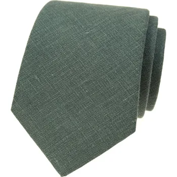 Kravata Avantgard Lněná kravata v dárkové krabičce, 629-103, Zelená / Eukalypt